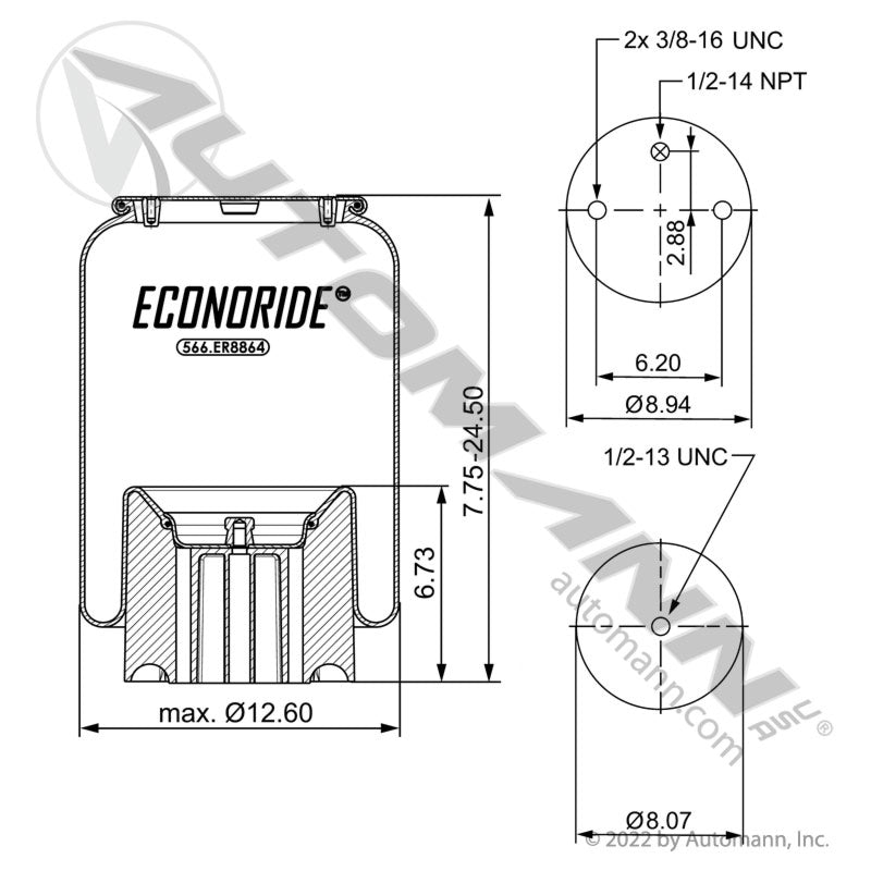 566.ER8864 - Econoride Air Spring Rolling Lobe