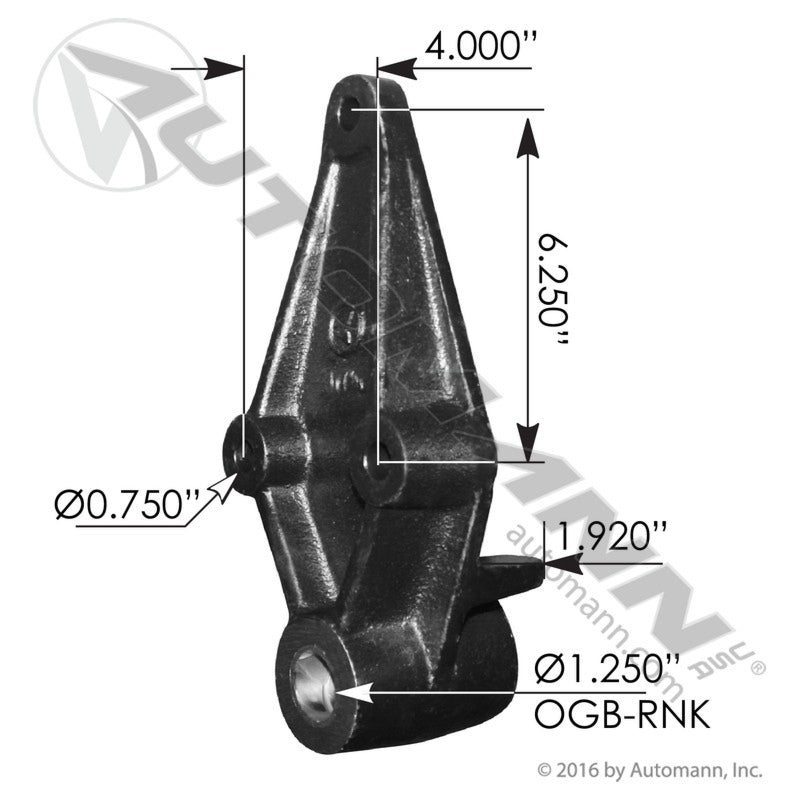 M1817 - Hanger 3/4in Holes Peterbilt