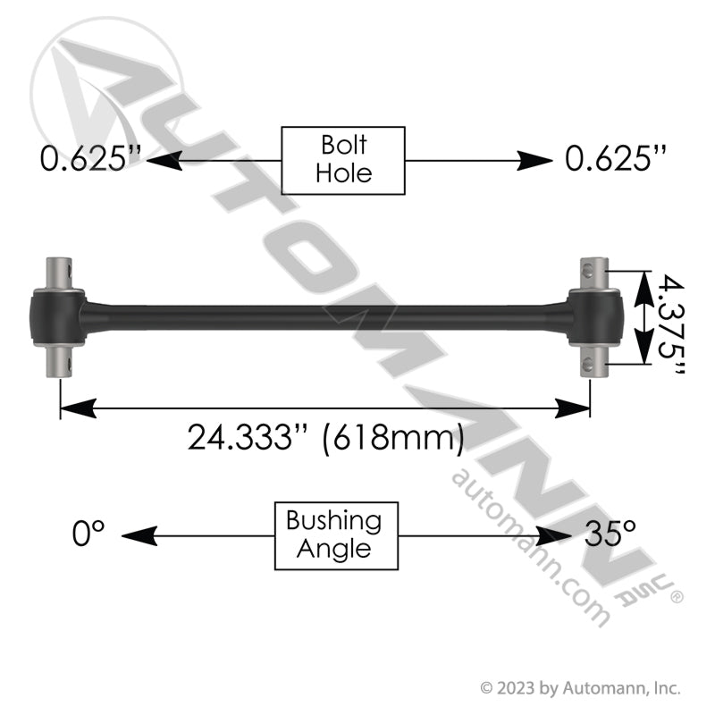 TMR535 - Torque Rod 24.330in Freightliner