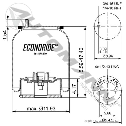 566.ER9270 - Econoride Air Spring Rolling Lobe