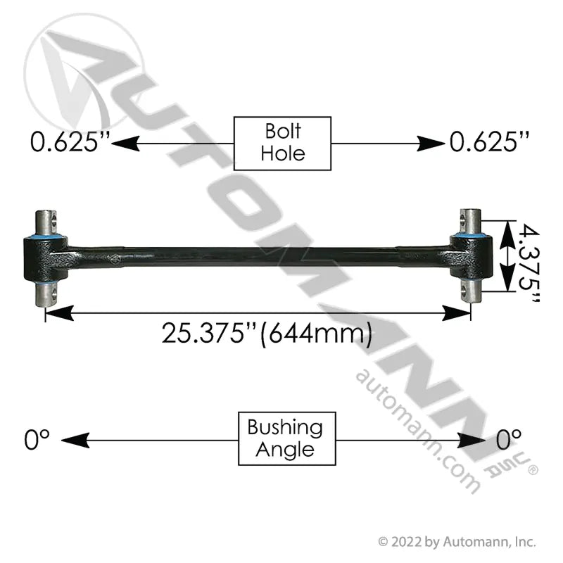 TMR533E - Torque Rod FRG 25.375in Poly IHC/Ford