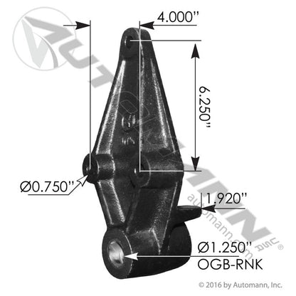 M1817 - Hanger 3/4in Holes Peterbilt